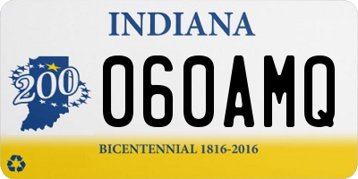 IN license plate 060AMQ