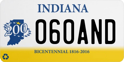 IN license plate 060AND