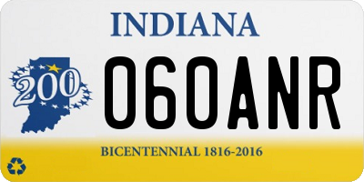 IN license plate 060ANR