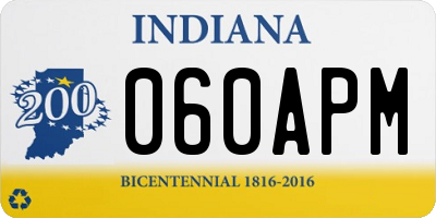 IN license plate 060APM