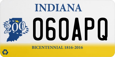 IN license plate 060APQ