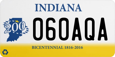 IN license plate 060AQA
