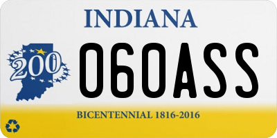 IN license plate 060ASS