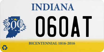 IN license plate 060AT