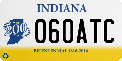 IN license plate 060ATC