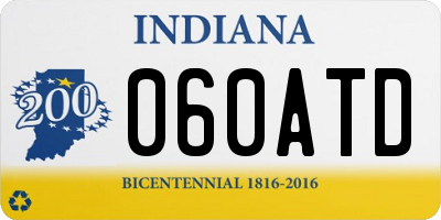 IN license plate 060ATD