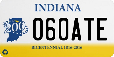 IN license plate 060ATE