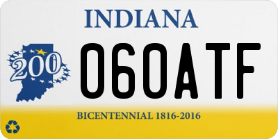 IN license plate 060ATF