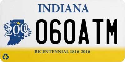 IN license plate 060ATM