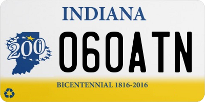 IN license plate 060ATN
