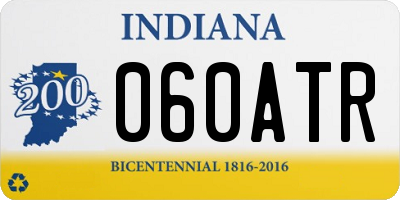 IN license plate 060ATR