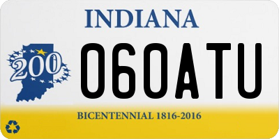 IN license plate 060ATU