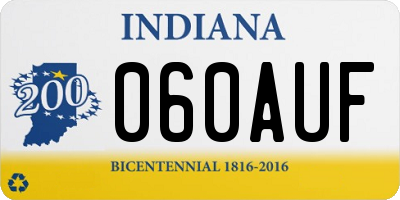 IN license plate 060AUF