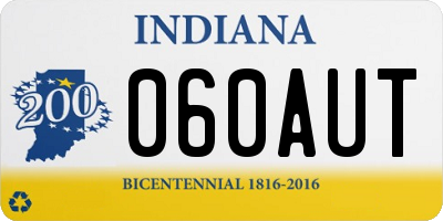 IN license plate 060AUT