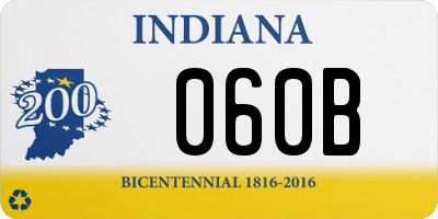 IN license plate 060B