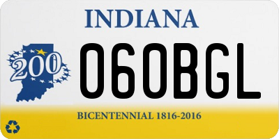 IN license plate 060BGL
