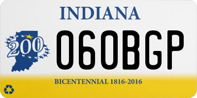 IN license plate 060BGP