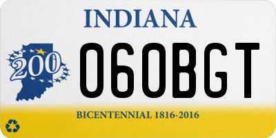 IN license plate 060BGT