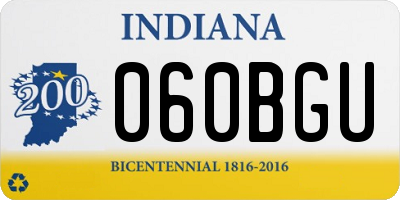 IN license plate 060BGU
