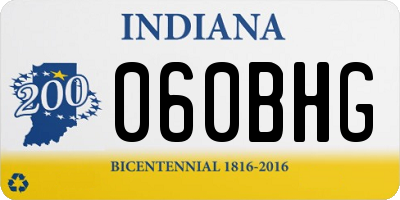 IN license plate 060BHG