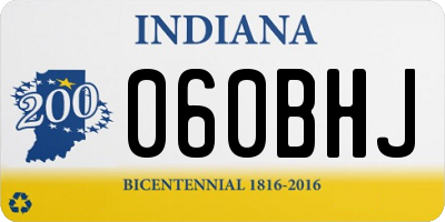IN license plate 060BHJ