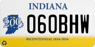 IN license plate 060BHW