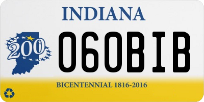 IN license plate 060BIB