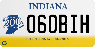 IN license plate 060BIH