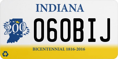 IN license plate 060BIJ