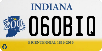 IN license plate 060BIQ