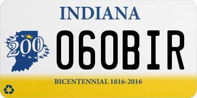 IN license plate 060BIR
