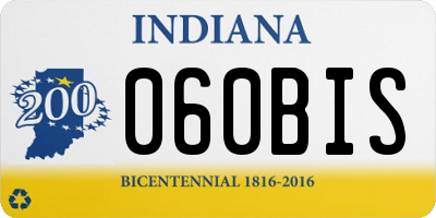 IN license plate 060BIS