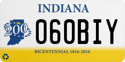 IN license plate 060BIY