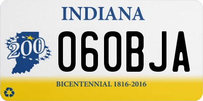 IN license plate 060BJA
