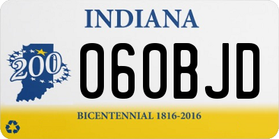IN license plate 060BJD