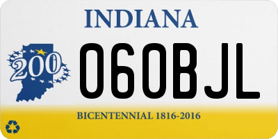 IN license plate 060BJL