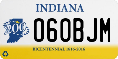 IN license plate 060BJM