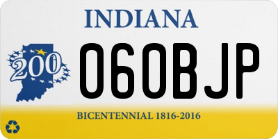 IN license plate 060BJP