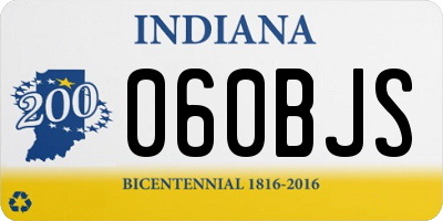 IN license plate 060BJS