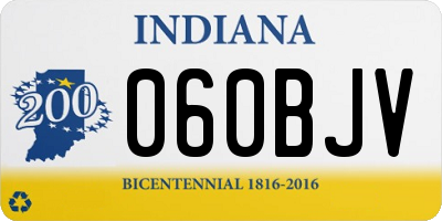 IN license plate 060BJV