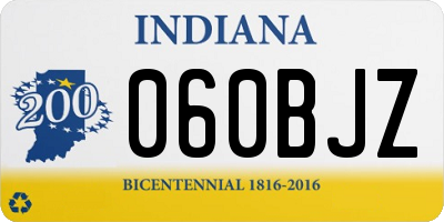 IN license plate 060BJZ