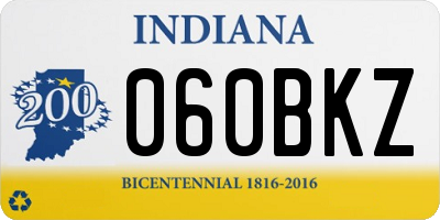 IN license plate 060BKZ