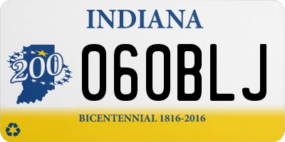 IN license plate 060BLJ