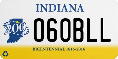IN license plate 060BLL