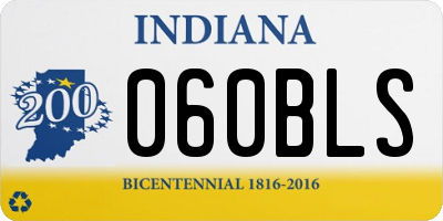 IN license plate 060BLS