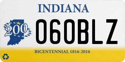 IN license plate 060BLZ