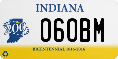 IN license plate 060BM