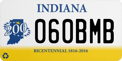 IN license plate 060BMB