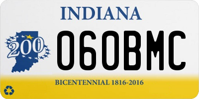 IN license plate 060BMC