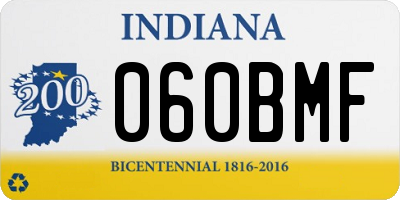 IN license plate 060BMF